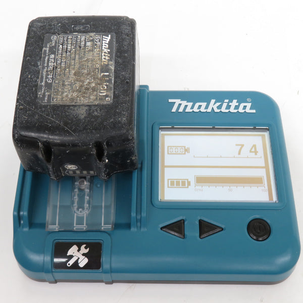 makita (マキタ) 18V 6.0Ah Li-ionバッテリ 残量表示付 雪マークなし 充電回数74回 BL1860B A-60464 中古