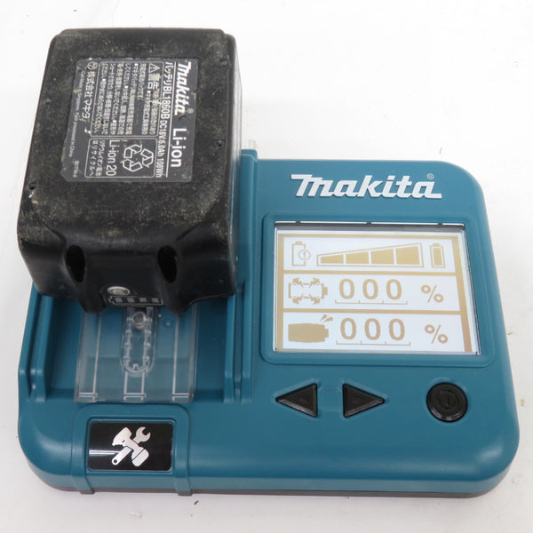 makita (マキタ) 18V 6.0Ah Li-ionバッテリ 残量表示付 雪マークなし 充電回数139回 BL1860B A-60464 中古