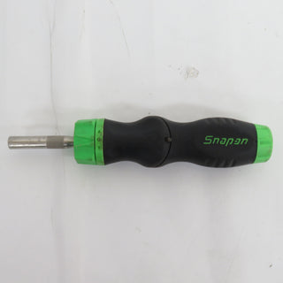 SnapOn (スナップオン) ラチェットドライバ 5ポジション ソフトグリップ 緑 シャフト2本・ビット2個付 SGDMRCE4 中古