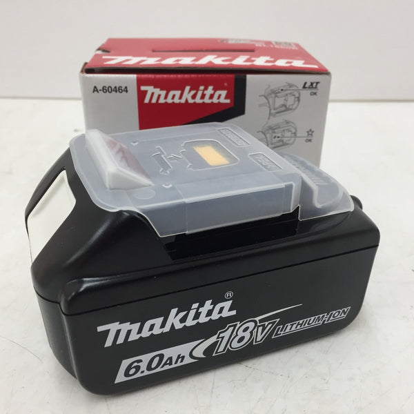 makita (マキタ) 18V 6.0Ah Li-ionバッテリ 残量表示付 雪マーク付 検品済 化粧箱入 BL1860B A-60464 未使用品