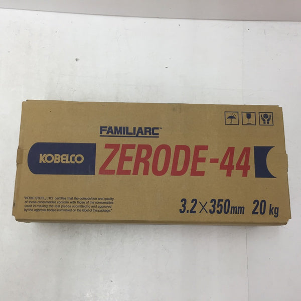 KOBELCO 神戸製鋼所 ライムチタニヤ系被覆アーク溶接棒 FAMILIARC ZERODE-44 φ3.6×350mm 20kg 未開封品