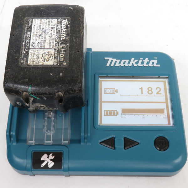 makita (マキタ) 18V 6.0Ah 充電式インパクトドライバ 黒 ケース・充電器・バッテリ2個セット ライト不点灯・手元スイッチ不良 TD171DRGXB 中古