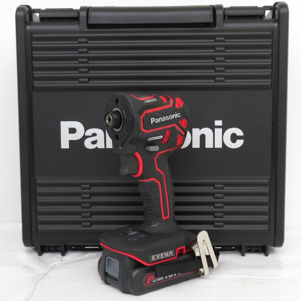 パナソニック Panasonic 充電ドリルドライバー (赤 レッド) エグゼナ