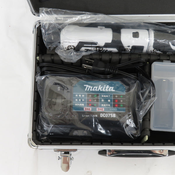 makita (マキタ) 7.2V 1.5Ah 充電式ペンインパクトドライバ 白 ケース・充電器・バッテリ2個セット TD022DSHXW 未使用品