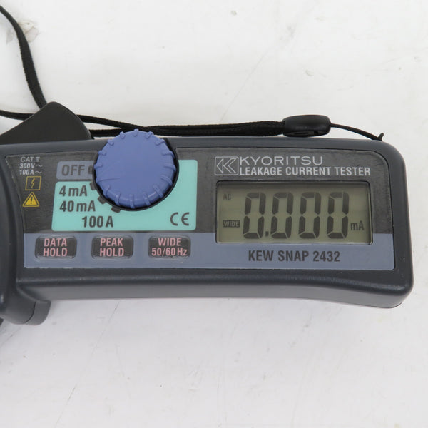 KYORITSU 共立電気計器 デジタルクランプメータ 漏れ電流・負荷電流測定用 ソフトケース付 2432 中古