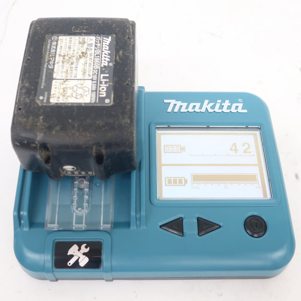 makita (マキタ) 18V 6.0Ah Li-ionバッテリ 残量表示付 雪マーク付 充電回数42回 BL1860B A-60464 中古