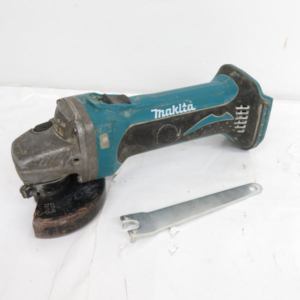 makita (マキタ) 14.4V 3.0Ah専用 100mm 充電式ディスクグラインダ スライドスイッチ 本体のみ GA400D 中古