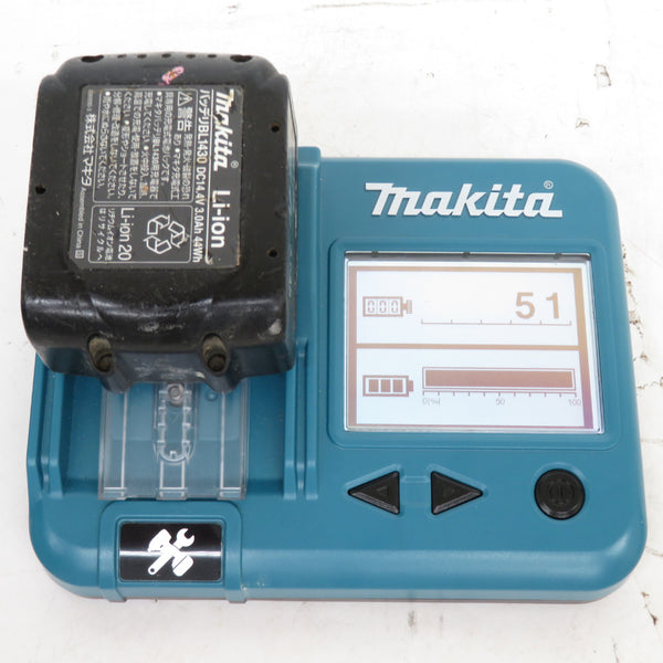 makita (マキタ) 14.4V 3.0Ah専用 充電式4モードインパクトドライバ ケース・充電器・バッテリ2個セット ケース破損あり TP130DRFX 中古