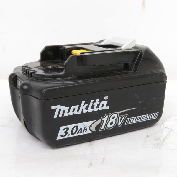 makita (マキタ) 18V 3.0Ah Li-ionバッテリ 残量表示付 充電回数8回 BL1830B A-60442 中古