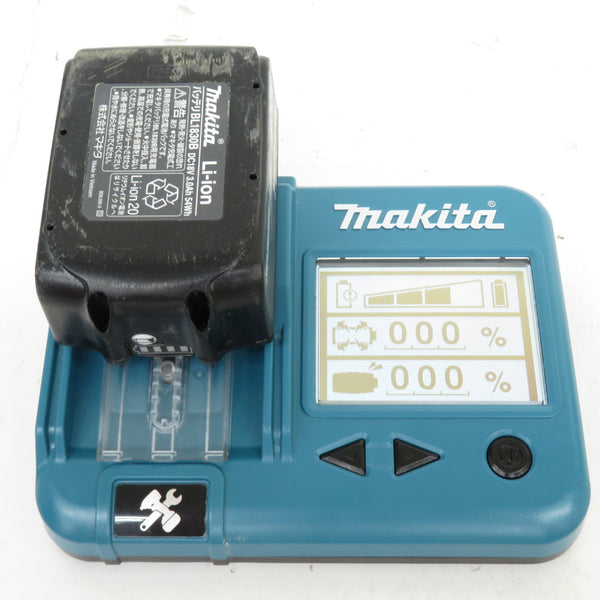 makita (マキタ) 18V 3.0Ah Li-ionバッテリ 残量表示付 充電回数8回 BL1830B A-60442 中古