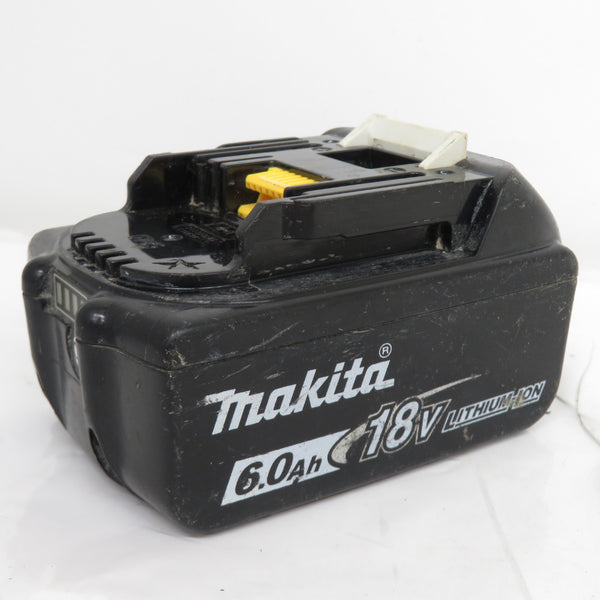 makita (マキタ) 18V 6.0Ah Li-ionバッテリ 残量表示付 雪マーク付 充電回数41回 BL1860B A-60464 中古