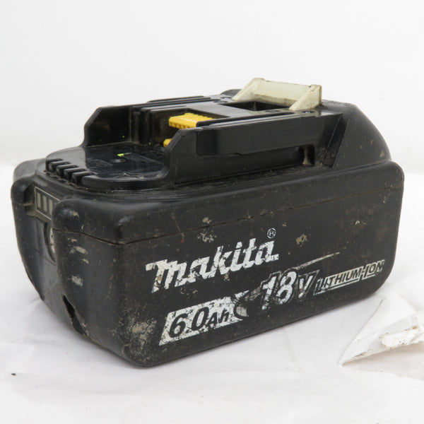 makita (マキタ) 18V 6.0Ah Li-ionバッテリ 残量表示付 雪マーク付 充電回数116回 BL1860B A-60464 中古