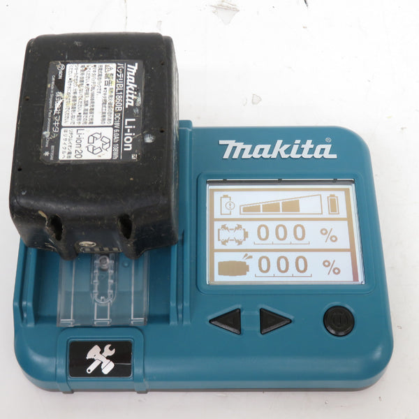 makita (マキタ) 18V 6.0Ah Li-ionバッテリ 残量表示付 雪マーク付 充電回数116回 BL1860B A-60464 中古