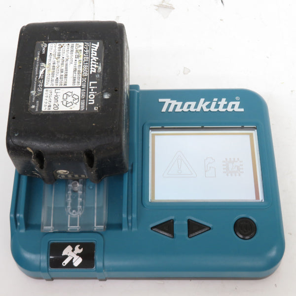 makita (マキタ) 18V 6.0Ah Li-ionバッテリ 残量表示付 雪マーク付 充電回数116回 BL1860B A-60464 中古