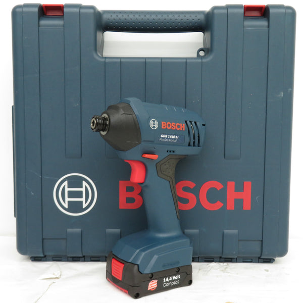 BOSCH (ボッシュ) 14.4V 1.3Ah バッテリインパクトドライバ ケース・充電器・バッテリ2個セット GDR1440-LIJ2 中古美品