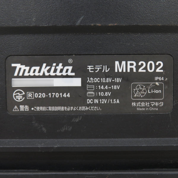 makita (マキタ) 10.8/14.4/18V対応 充電式スピーカ 黒 本体のみ ACアダプタ欠品 MR202 中古