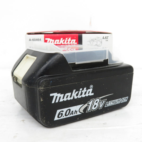 makita (マキタ) 18V 6.0Ah Li-ionバッテリ 残量表示付 雪マーク付 化粧箱付 充電回数17回 BL1860B A-60464 中古