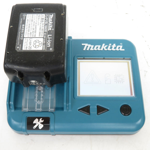 makita (マキタ) 18V 6.0Ah Li-ionバッテリ 残量表示付 雪マーク付 化粧箱付 充電回数17回 BL1860B A-60464 中古