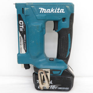 makita (マキタ) 18V 6.0Ah 12×13mm 充電式タッカ ステープルCT線専用 ケース・充電器・バッテリ1個セット ST312DRG 中古