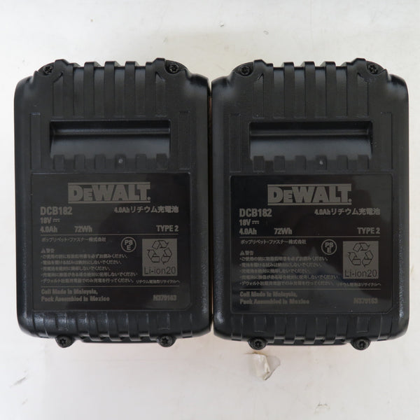 DeWALT (デウォルト) 18V 4.0Ah レシプロソー ケース・充電器・バッテリ2個セット DCS380M2-JP 未使用品