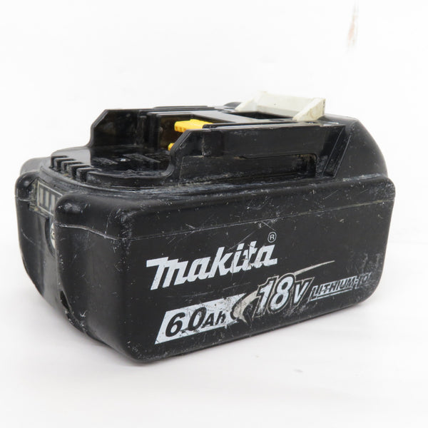 makita (マキタ) 18V 6.0Ah Li-ionバッテリ 残量表示付 雪マークなし 充電回数22回 BL1860B A-60464 中古