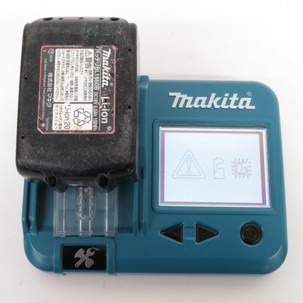 makita (マキタ) 18V 6.0Ah Li-ionバッテリ 残量表示付 雪マーク付 充電回数19回 BL1860B A-60464 中古