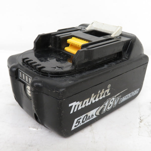 makita (マキタ) 18V 5.0Ah Li-ionバッテリ 残量表示付 充電回数32回 BL1850B A-59900 中古