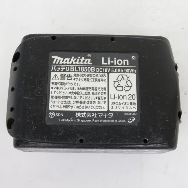 makita (マキタ) 18V 5.0Ah Li-ionバッテリ 残量表示付 充電回数32回 BL1850B A-59900 中古
