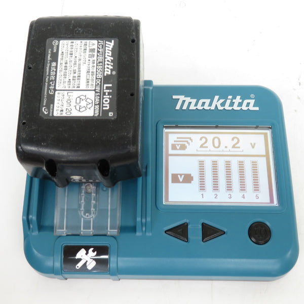 makita (マキタ) 18V 5.0Ah Li-ionバッテリ 残量表示付 充電回数32回 BL1850B A-59900 中古
