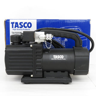 イチネンTASCO タスコ 100V オイル逆流防止弁付 ウルトラミニツーステージ 真空ポンプ 通電確認のみ TA150SW 中古美品
