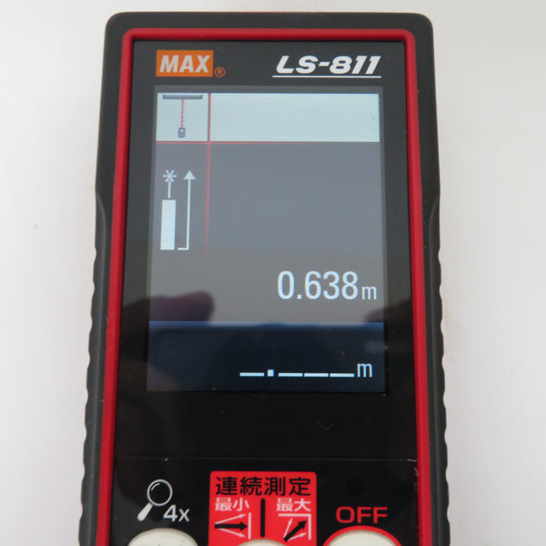MAX (マックス) レーザ距離計 測定範囲200m ソフトケース付 LS-811
