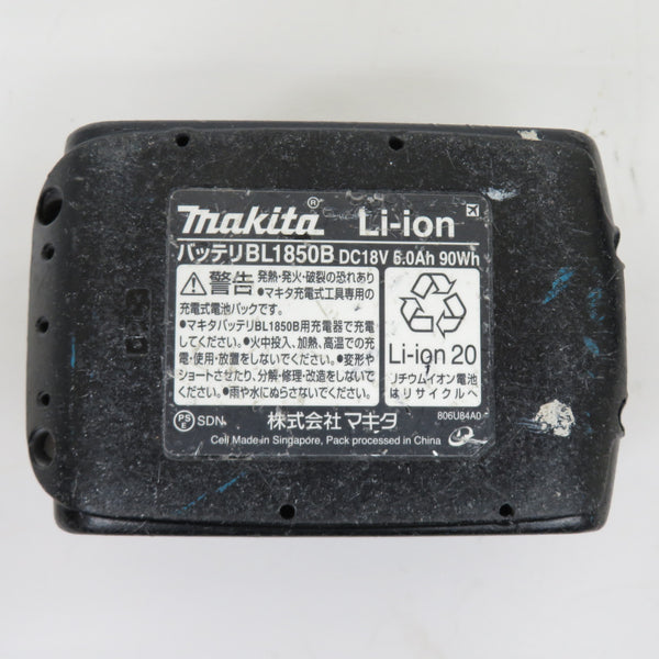 makita (マキタ) 18V 5.0Ah Li-ionバッテリ 残量表示付 充電回数88回 BL1850B A-59900 中古
