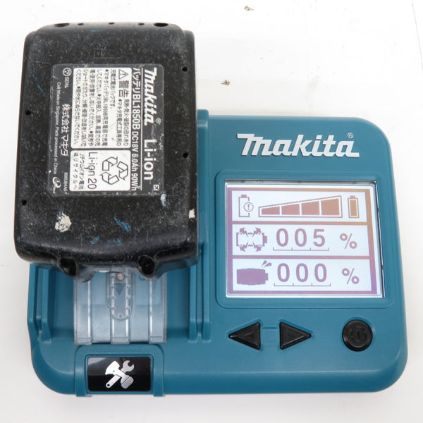 makita (マキタ) 18V 5.0Ah Li-ionバッテリ 残量表示付 充電回数88回 BL1850B A-59900 中古