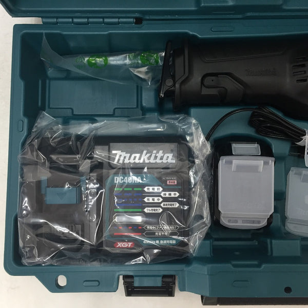 makita (マキタ) 40Vmax 2.5Ah 充電式レシプロソー ケース・充電器・バッテリ2個セット ケースキズ・スレあり JR001GRDX 未使用品