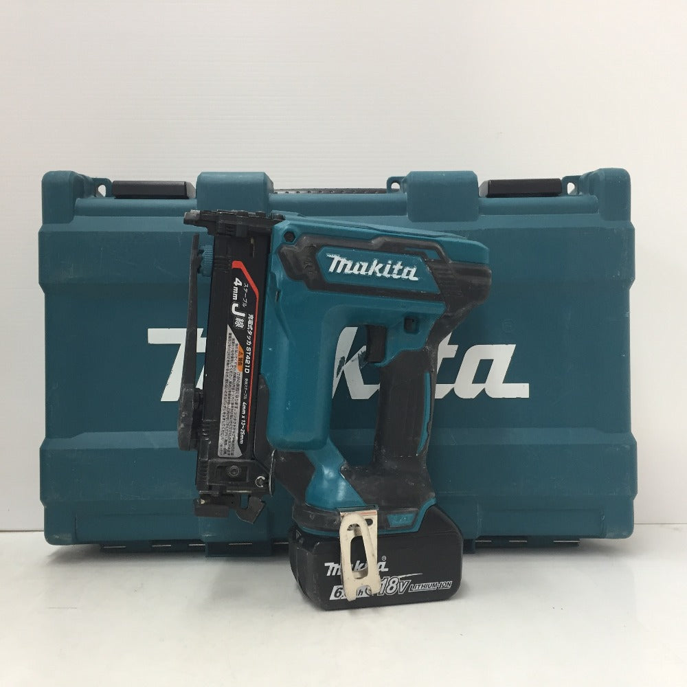 Makita - s25g-224kx【中古】makita ﾏｷﾀ　18V　4mm　充電式　ﾀｯｶ　ST421D　本体　ｹｰｽ　ｺﾞｰｸﾞﾙ Amazon | マキタ(makita) 充電式タッカ 18V6Ah バッテリ・充電器