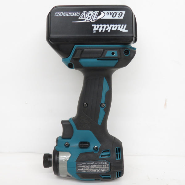 makita (マキタ) 18V 6.0Ah 充電式インパクトドライバ 青 ケース・充電器・バッテリ1個セット TD173D 中古美品