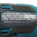 makita (マキタ) 18V 6.0Ah 充電式インパクトドライバ 青 ケース・充電器・バッテリ1個セット TD173D 中古美品