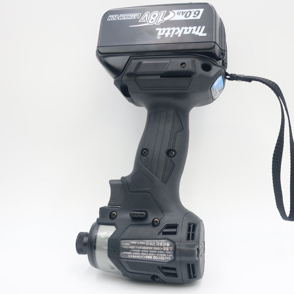 makita (マキタ) 18V 6.0Ah 充電式インパクトドライバ 黒 ケース・充電器・バッテリ2個セット TD173DRGXB 中古美品