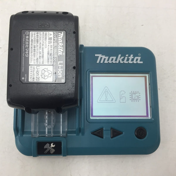 makita (マキタ) 18V 6.0Ah Li-ionバッテリ 残量表示付 雪マーク付 充電回数29回 BL1860B A-60464 中古
