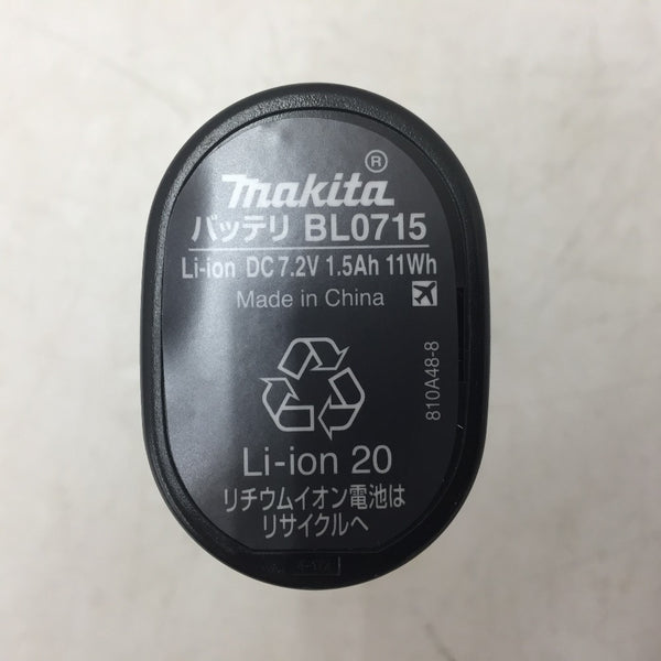 makita (マキタ) 7.2V 1.5Ah Li-ionバッテリ BL0715 A-61254 未使用品