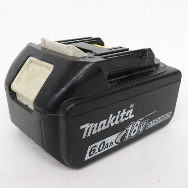 makita (マキタ) 18V 6.0Ah Li-ionバッテリ 残量表示付 雪マーク付 充電回数24回 BL1860B A-60464 中古