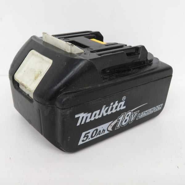 makita (マキタ) 18V 5.0Ah Li-ionバッテリ 残量表示付 充電回数37回 BL1850B A-59900 中古