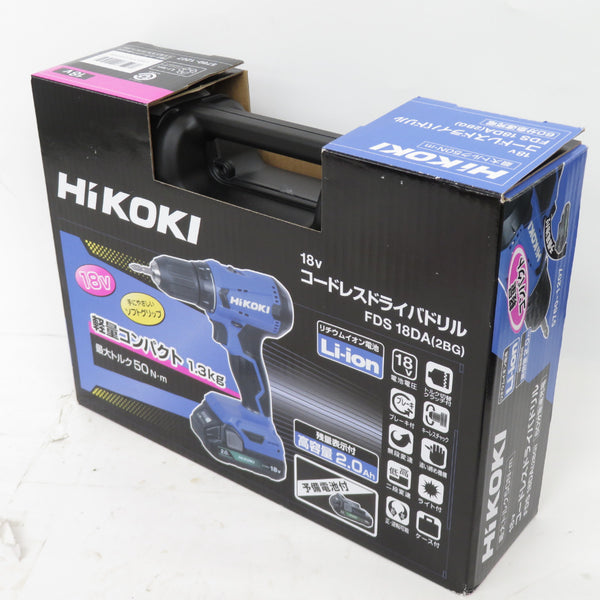 HiKOKI (ハイコーキ) 18V対応 コードレスドライバドリル DIY向け 本体のみ ケース・充電器付 FDS18DA 中古美品