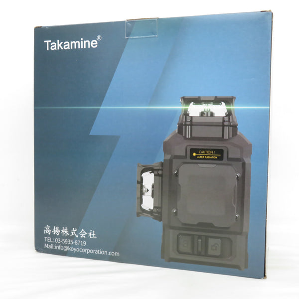 高揚 レーザー墨出器 360°グリーンレーザー 16ライン Takamine 充電式 ケース・充電器・バッテリ・リモコン・軽天ホルダーセット GM160 新品