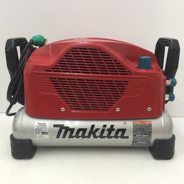 makita (マキタ) エアコンプレッサ 赤 11L 一般圧・高圧対応 AC500XLR 中古