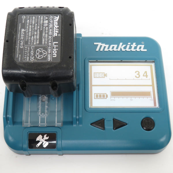 makita (マキタ) 14.4V 4.0Ah Li-ionバッテリ 残量表示なし 充電回数34回 BL1440 A-56574 中古