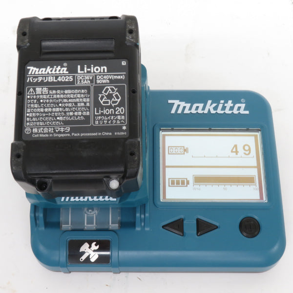 makita マキタ 40Vmax 2.5Ah Li-ionバッテリ 残量表示付 充電回数49回 BL4025 A-69923 中古