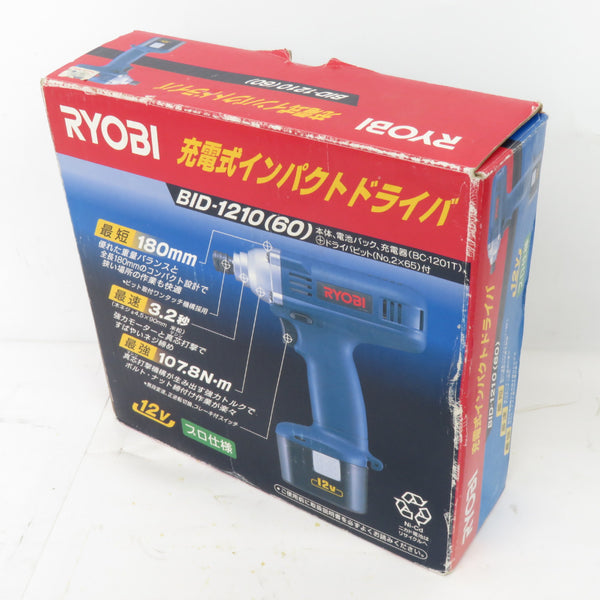 RYOBI KYOCERA 京セラ 12V対応 Ni-cd 充電式インパクトドライバ 本体のみ 充電器付 BID-1210 中古美品