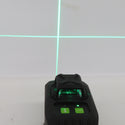 Huepar レーザー墨出器 屋内・屋外兼用 グリーンレーザー フルライン 水平・垂直・地墨・天墨 ケース・受光器・バッテリ1個セット 6211CG 中古美品