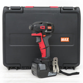 MAX (マックス) 14.4V 4.0Ah 充電式ブラシレスインパクトドライバ 赤 ケース・充電器・バッテリ2個セット PJ-ID153R-B2C/1440A 中古美品